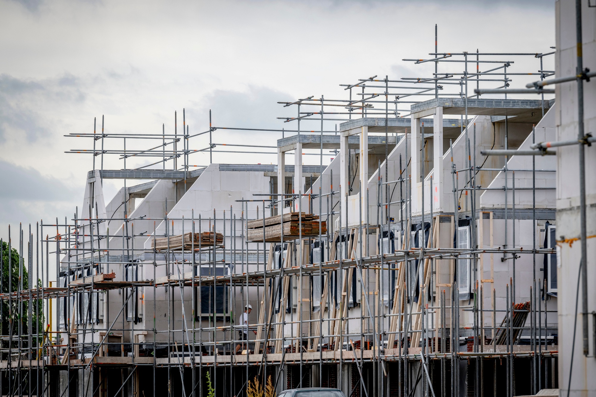 Construction of new homes and apartments in the center of Leidschendam